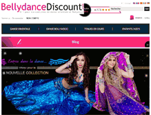 Tablet Screenshot of bellydancediscount.com